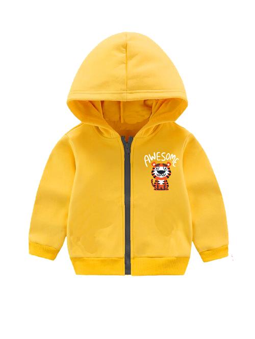 unisex placement printed hooded jacket - 20932637 - Very Small Image - 1