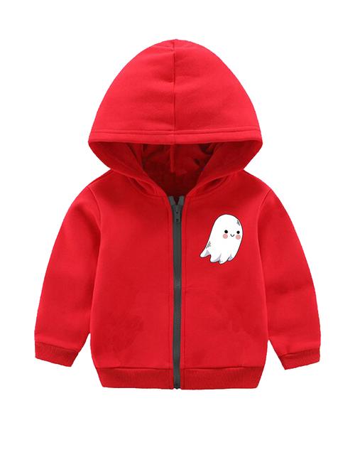 unisex placement printed hooded jacket - 20932639 - Very Small Image - 1