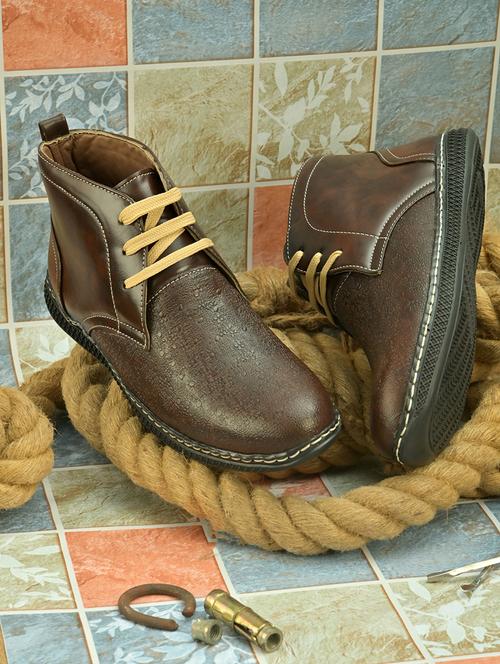 brown lace-up boots - 20932808 - Very Small Image - 1