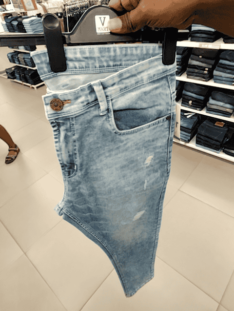 light blue cotton denim jeans - 20934241 - Very Small Image - 1