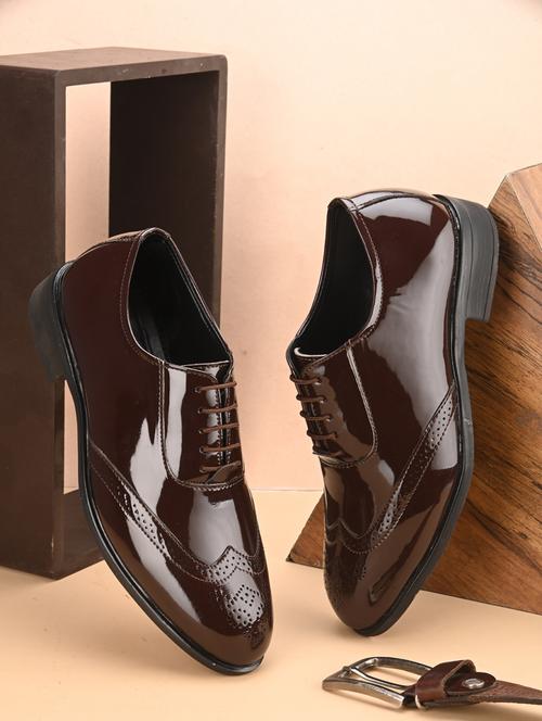 men brown lace-up brouges - 20939648 - Very Small Image - 1