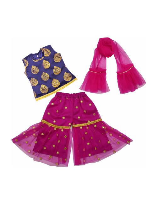 girls kurta sharara set with dupatta - 20942379 - Very Small Image - 1
