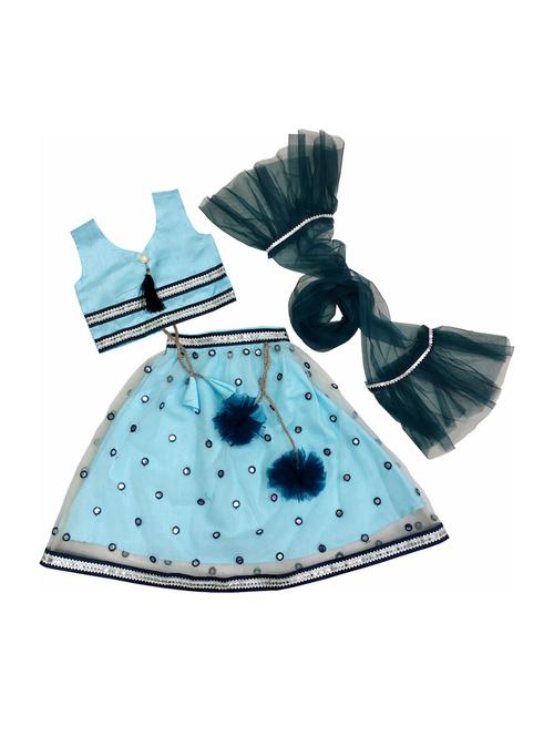 girls net lehenga choli with dupatta - 20942414 - Very Small Image - 1