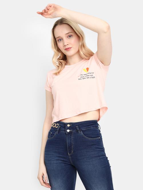 women placement print cotton t-shirt - 20944635 - Very Small Image - 1