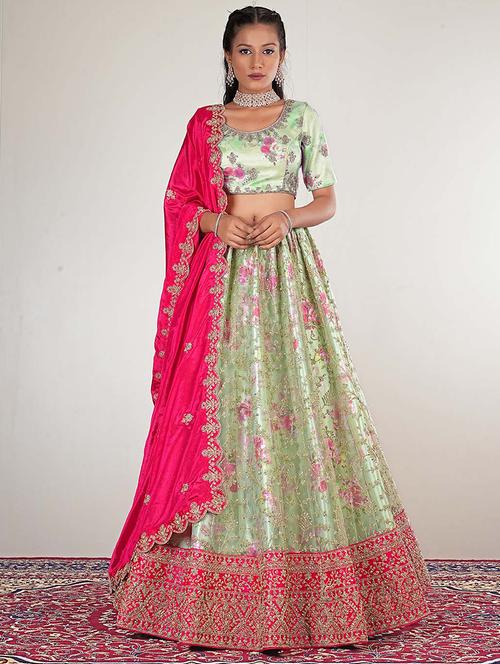 women flared semi-stitched lehnga - 20945549 - Very Small Image - 1