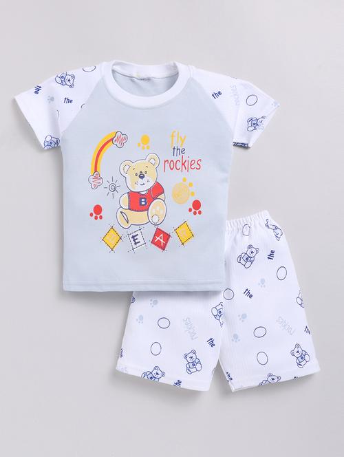 boys printed shorts set - 20945581 - Very Small Image - 1