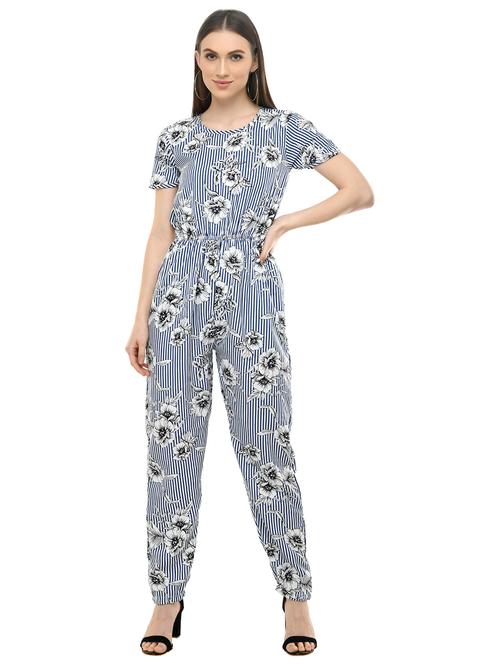 women floral printed full length jumpsuit - 20947699 - Very Small Image - 1