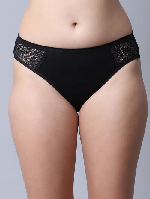 black cotton hipster panty - 20948166 - Very Small Image - 1
