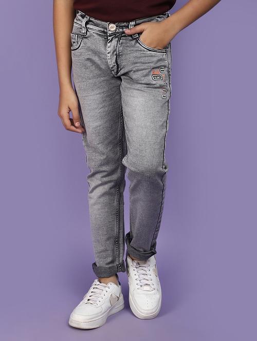 boys solid slim fit plain jean - 20948344 - Very Small Image - 1
