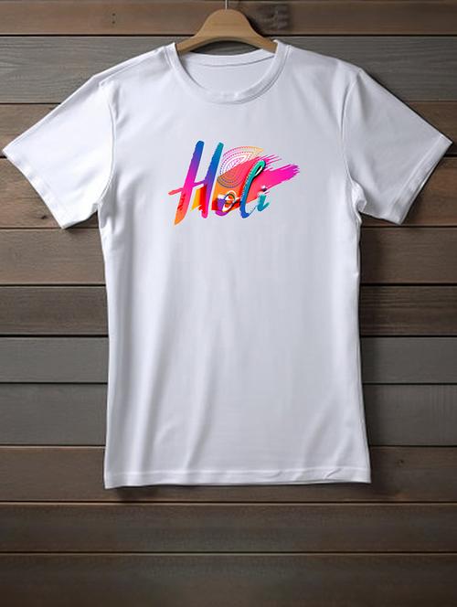 unisex white graphic printed t-shirt - 20948491 - Very Small Image - 1