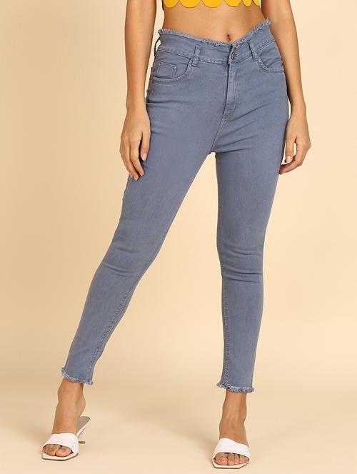 grey denim blend jeans - 20949043 - Very Small Image - 1