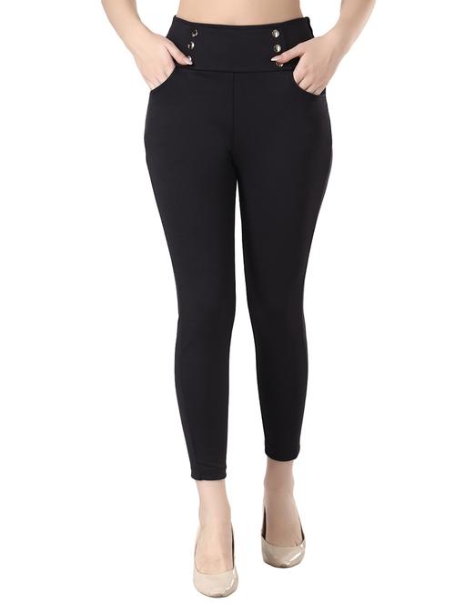 solid black rayon jeggings - 20949093 - Very Small Image - 1