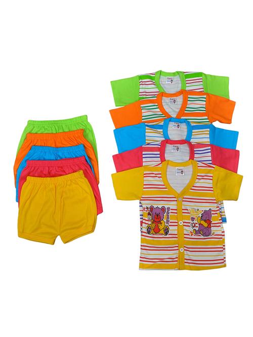 boys striped shorts set (pack of 5) - 20949388 - Very Small Image - 1