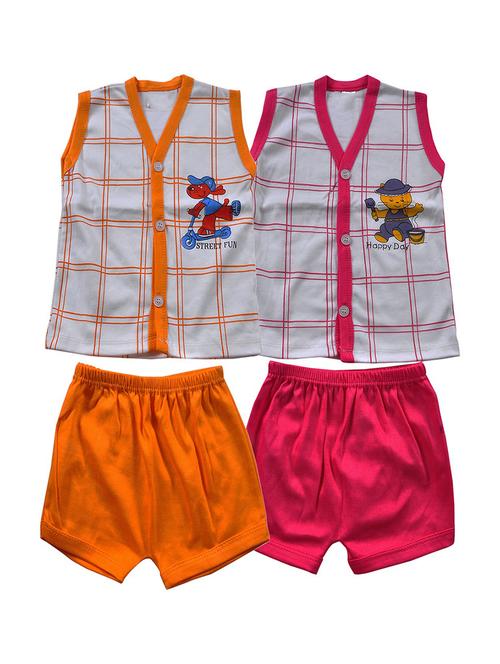 boys check printed shorts set (pack of 2) - 20949490 - Very Small Image - 1