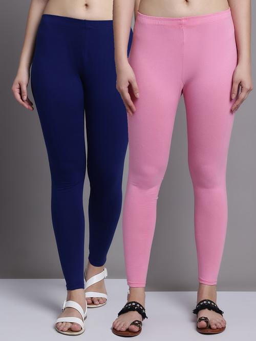 pack of 2 women solid ankle length legging - 20951028 - Very Small Image - 1