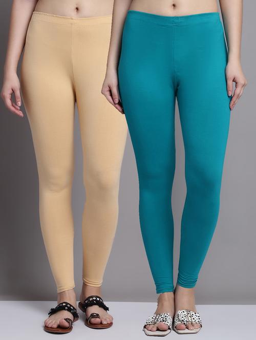 pack of 2 solid color leggings - 20951053 - Very Small Image - 1