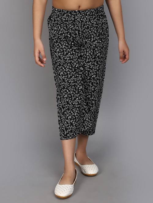 girls mid rise printed palazzo pant - 20951161 - Very Small Image - 1