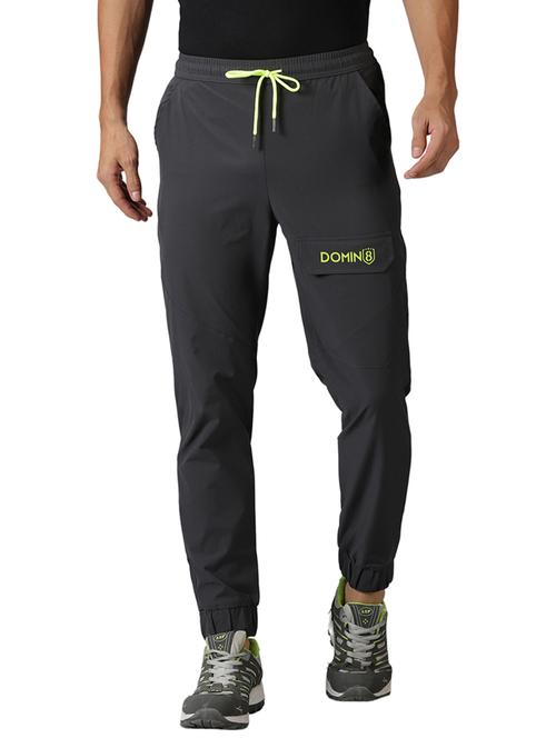 men charcoal full length track pant - 20951830 - Very Small Image - 1