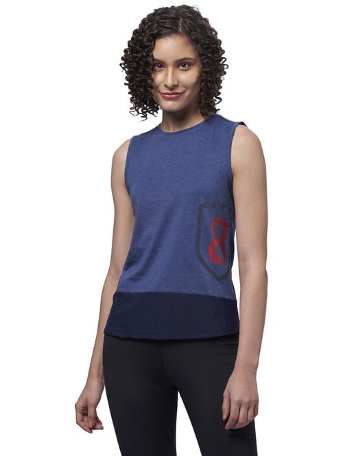 wome typographic printed sleeveless t-shirt - 20951870 - Very Small Image - 1