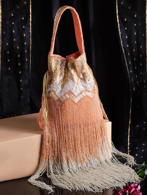 women embellished faux silk regular potli - 20957996 - Very Small Image - 1