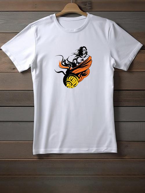 unisex white graphic printed t-shirt - 20958026 - Very Small Image - 1