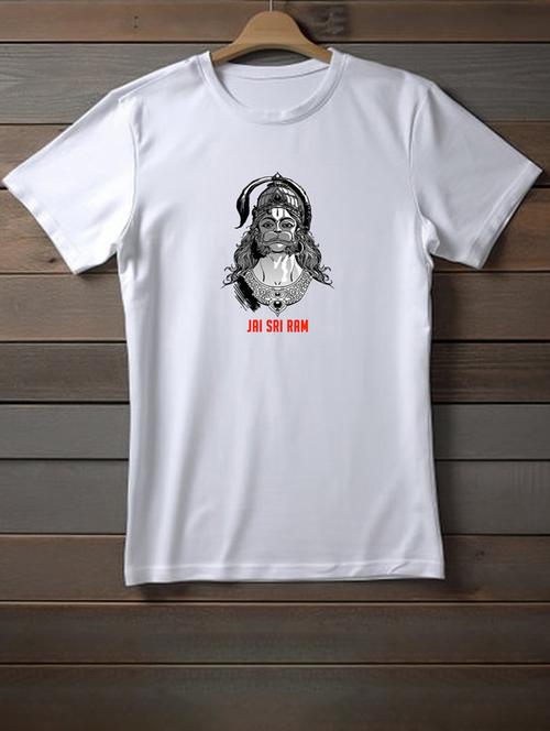 unisex white graphic printed t-shirt - 20958032 - Very Small Image - 1