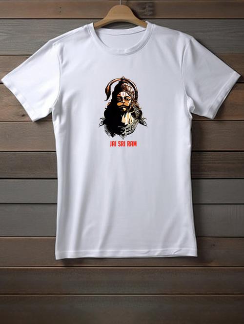 unisex white graphic printed t-shirt - 20958037 - Very Small Image - 1