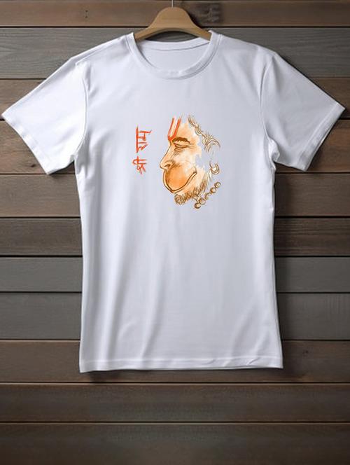 unisex white graphic printed t-shirt - 20958038 - Very Small Image - 1