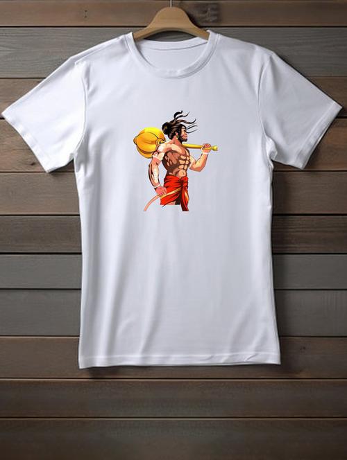 unisex white graphic printed t-shirt - 20958049 - Very Small Image - 1