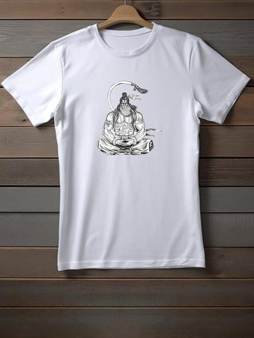 unisex white graphic printed t-shirt - 20958052 - Very Small Image - 1