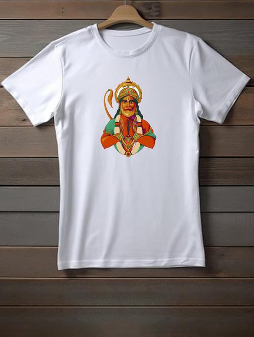 unisex white graphic printed t-shirt - 20958054 - Very Small Image - 1