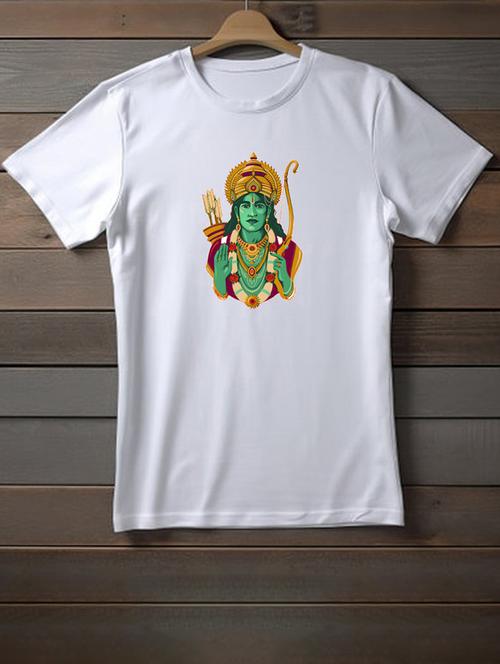 unisex white graphic printed t-shirt - 20958055 - Very Small Image - 1