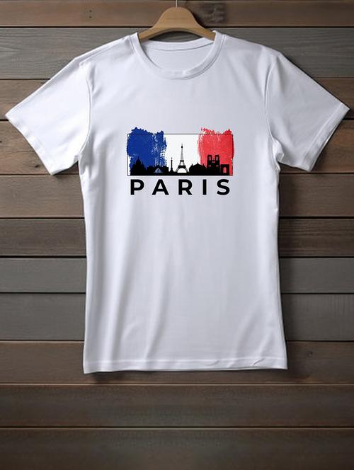 unisex white graphic printed t-shirt - 20958057 - Very Small Image - 1