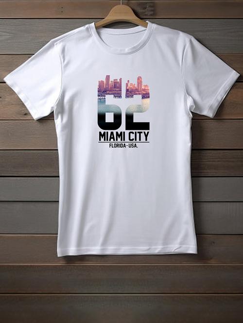 unisex white graphic printed t-shirt - 20958073 - Very Small Image - 1