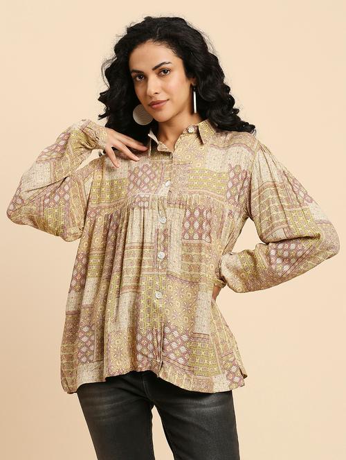multi coloured printed detailed shirt - 20958644 - Very Small Image - 1