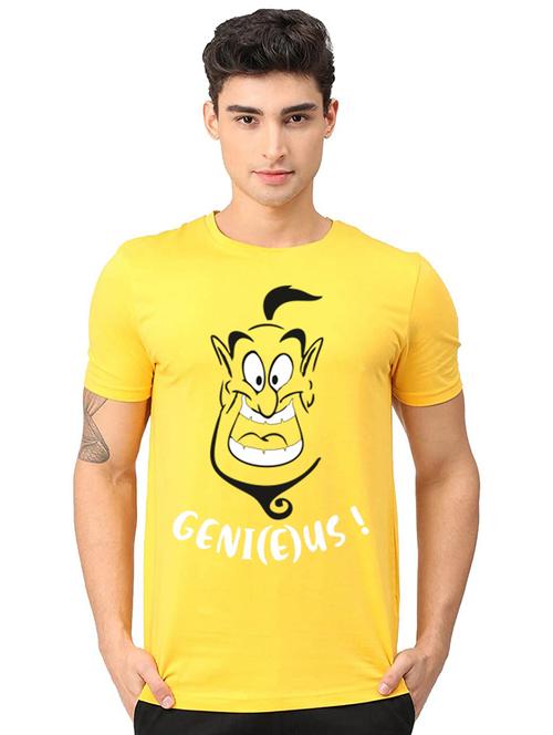 men round neck front print t-shirt - 20958836 - Very Small Image - 1