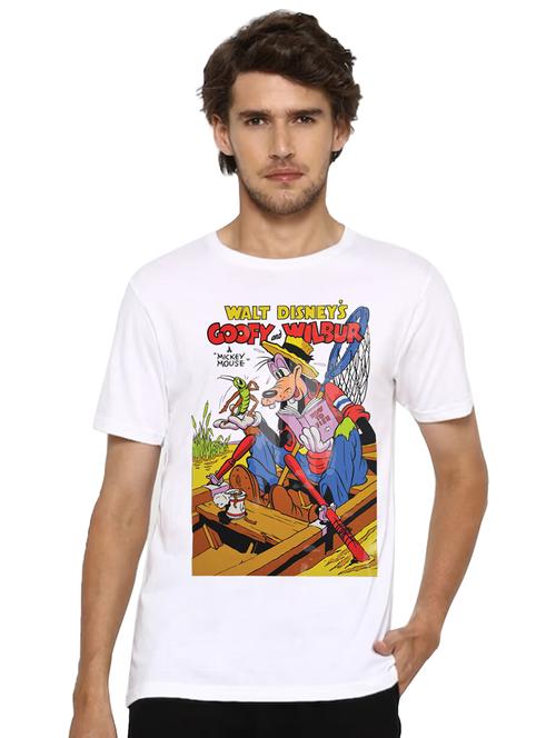 men round neck front print t-shirt - 20959133 - Very Small Image - 1