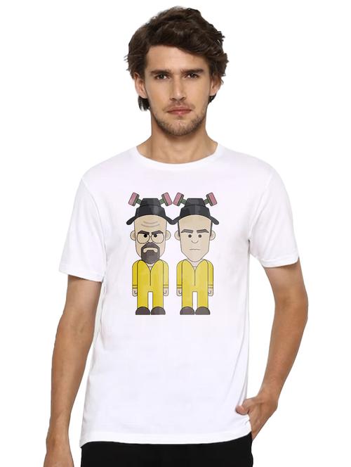men round neck front print t-shirt - 20959140 - Very Small Image - 1