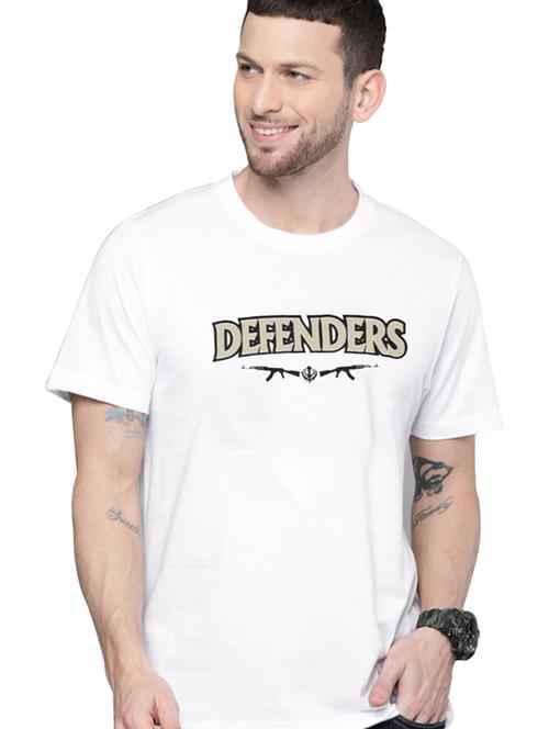 men round neck chest print t-shirt - 20959165 - Very Small Image - 1