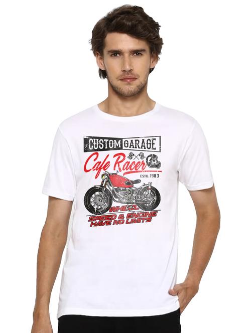 men round neck front printed t-shirt - 20959182 - Very Small Image - 1