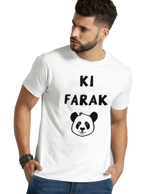 men round neck front print t-shirt - 20959204 - Very Small Image - 1