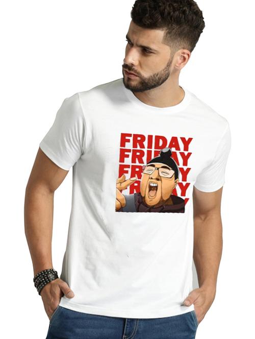 men round neck front print t-shirt - 20959205 - Very Small Image - 1