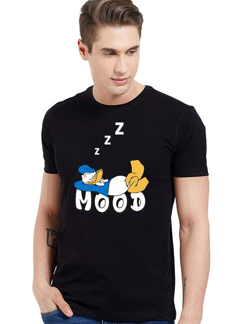 men round neck front printed t-shirt - 20959468 - Very Small Image - 1