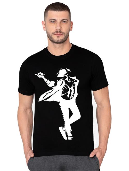 men round neck front print t-shirt - 20959482 - Very Small Image - 1