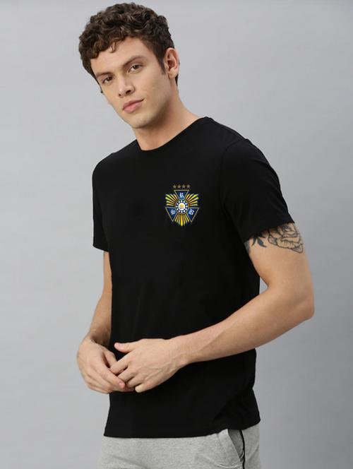 men round neck back print t-shirt - 20959587 - Very Small Image - 1