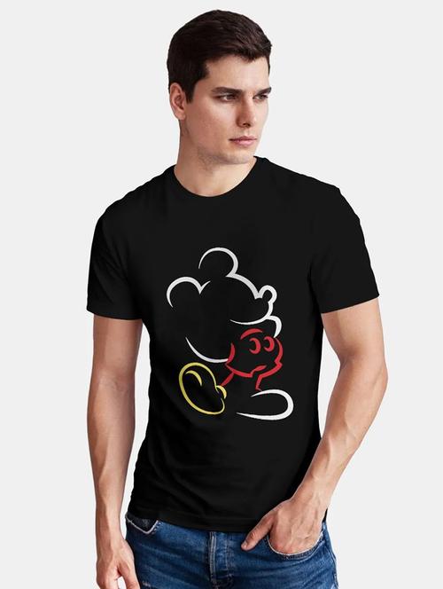 men front print cotton t-shirt - 20959778 - Very Small Image - 1