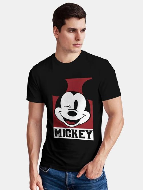men round neck front print t-shirt - 20959791 - Very Small Image - 1