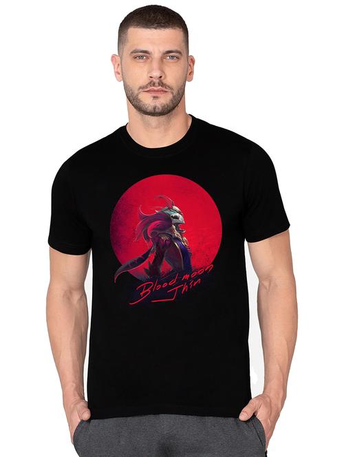 men round neck front print t-shirt - 20959822 - Very Small Image - 1