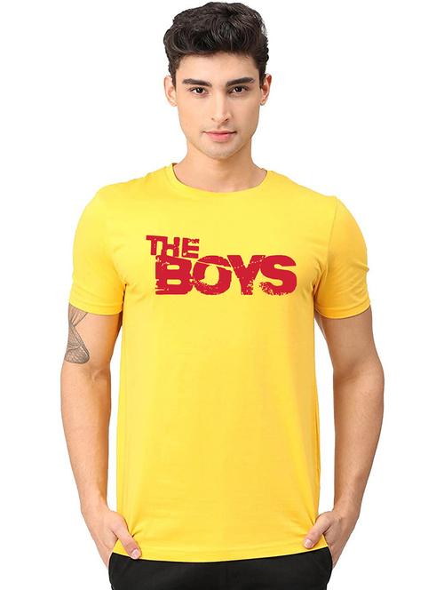 men round neck chest print t-shirt - 20960110 - Very Small Image - 1
