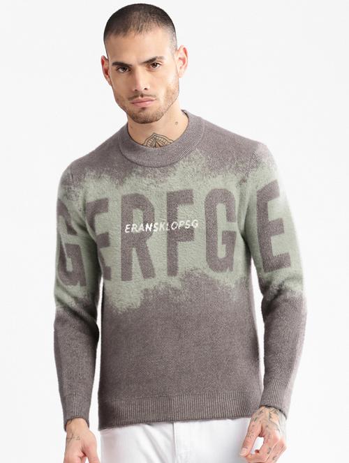 men typography acrylic pullover - 20960842 - Very Small Image - 1